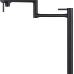 WOWOW Pot Filler Faucet Modern Black Kitchen Brass-0