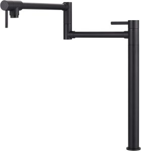WOWOW Pot Filler Faucet Modern Black Kitchen Brass-0