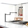 WOWOW Pot Filler Kitchen Faucet Brass 360 Swivel Modern-2