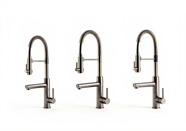 Kraus Kitchen Faucet Brushed Gold Matte Black Pot Filler-11