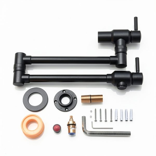 Bagnolux Pot Filler Brass Matte Black 360 Swivel Kitchen-6
