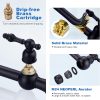 WOWOW Pot Filler Kitchen Faucet Brass Deck Mount 360 Swivel-3