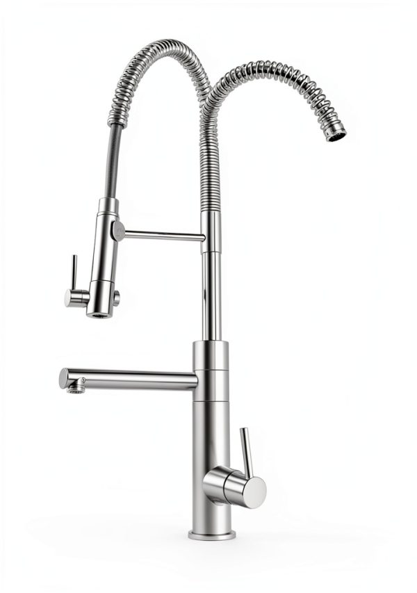 Kraus Kitchen Faucet Brushed Gold Matte Black Pot Filler-7
