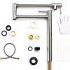 WOWOW Pot Filler Kitchen Faucet Solid Brass 360 Swivel-5