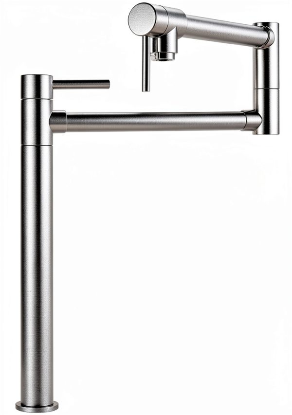 WOWOW Pot Filler Kitchen Faucet Solid Brass 360 Swivel-0