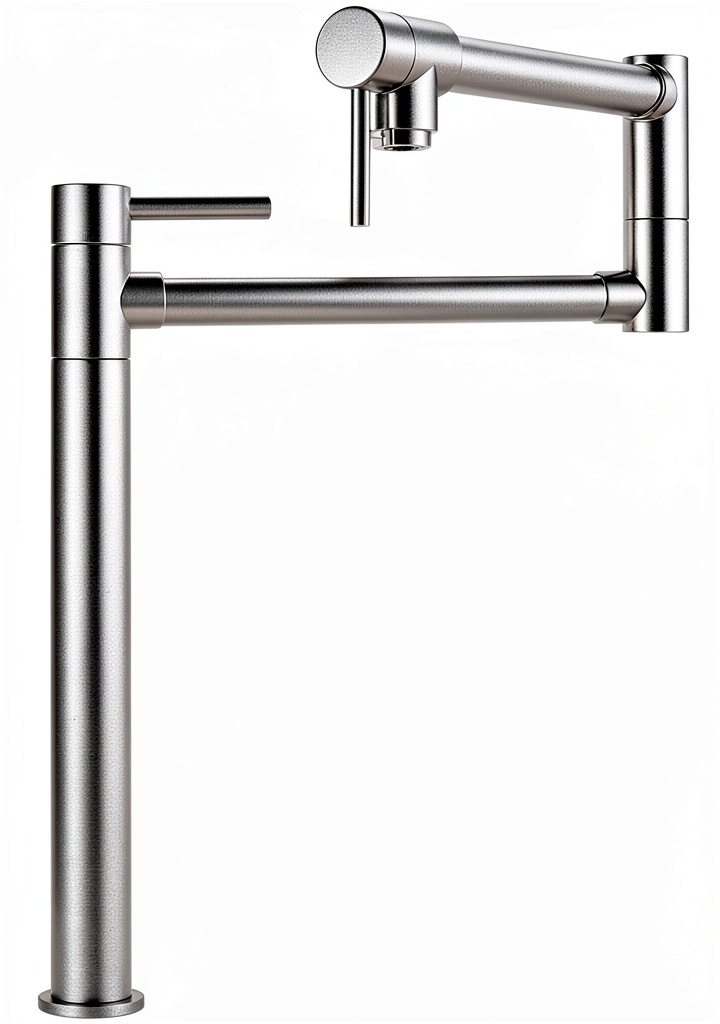 Installing WOWOW Pot Filler Kitchen Faucet Solid Brass 360 Swivel on a modern island kitchen