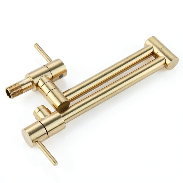 HAIYUNDA Pot Filler Faucet Brass Wall Mount Kitchen-6