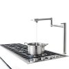 WOWOW Pot Filler Kitchen Faucet Solid Brass 360 Swivel-2