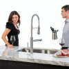 Kraus Kitchen Faucet Brushed Gold Matte Black Pot Filler-4