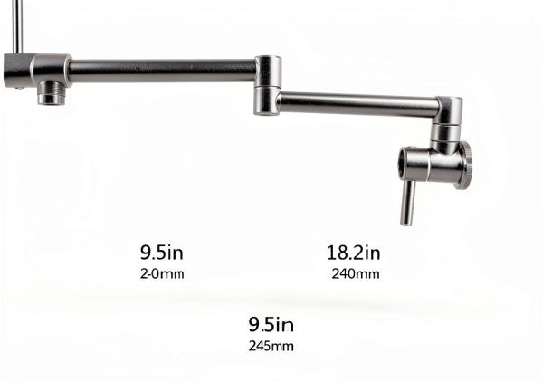 HAIYUNDA Pot Filler Faucet Brass Wall Mount Kitchen-4