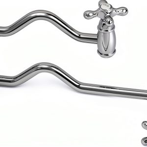 Kingston Brass Pot Filler Faucet Polished Chrome Wall Mount-0