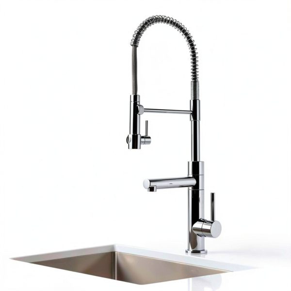Kraus Kitchen Faucet Brushed Gold Matte Black Pot Filler-5