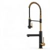 Kraus Kitchen Faucet Brushed Gold Matte Black Pot Filler-1