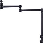 WOWOW Pot Filler Kitchen Faucet Brass Deck Mount 360 Swivel-0