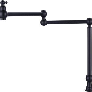 WOWOW Pot Filler Kitchen Faucet Brass Deck Mount 360 Swivel-0