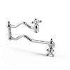 Kingston Brass Pot Filler Faucet Polished Chrome Wall Mount-5