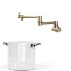 VALISY Kitchen Pot Filler Faucet Lead Free Brass Wall Mount-3