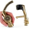 Kraus Kitchen Faucet Brushed Gold Matte Black Pot Filler-8