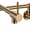 HAIYUNDA Pot Filler Faucet Brass Wall Mount Kitchen-5