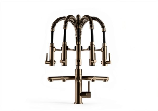 Kraus Kitchen Faucet Brushed Gold Matte Black Pot Filler-10