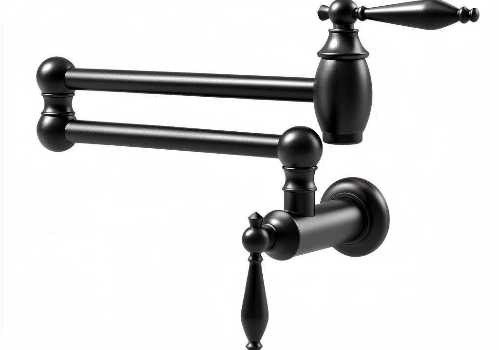 GIMILI Pot Filler Faucet installed above a stove with pots