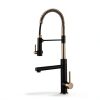 Kraus Kitchen Faucet Brushed Gold Matte Black Pot Filler-9