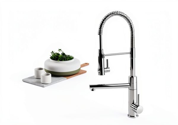 Kraus Kitchen Faucet Brushed Gold Matte Black Pot Filler-12