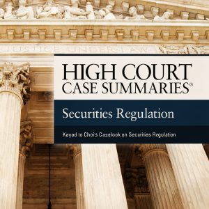 Securities Law 6th Edition Kindle eBook by West Academic Publishing-0