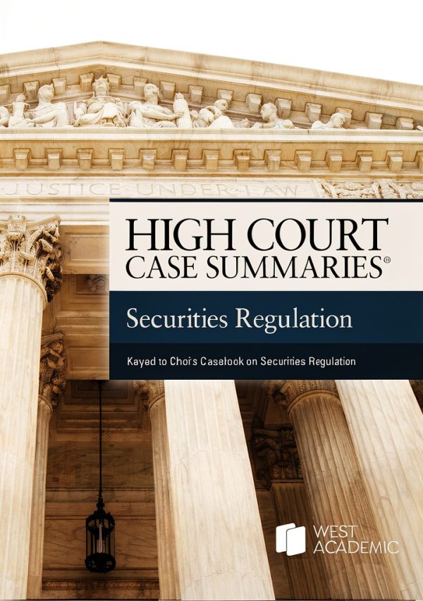 Securities Law 6th Edition Kindle eBook by West Academic Publishing-0