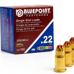 BLUEPOINT .22 Cal Brown Neck Down Single Shot Powder Load – 100 Count-0