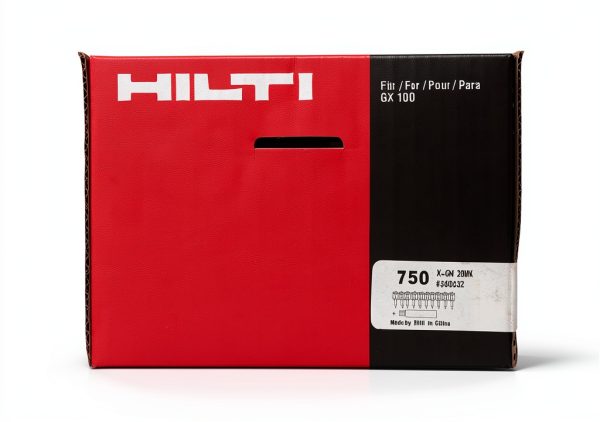 Hilti GX 120 Pins & fuel Cells 3/4" 750 concrete pins & 1 GC-22 fuel cells X-GN 20 MX-0