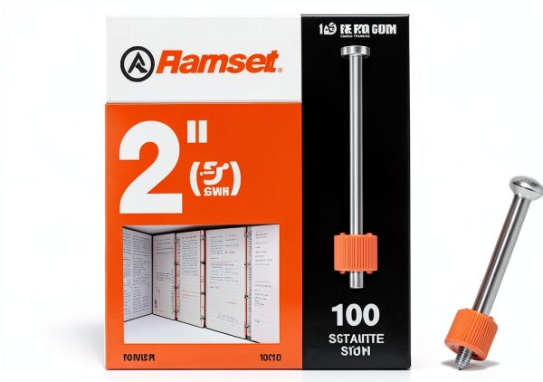 Ramset Powder Fastening Systems 1510SD 1-1/4-Inch Washered Pins, 100 Pack-3