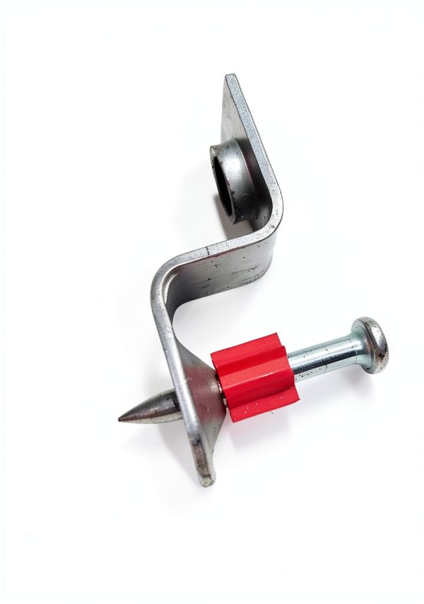 Ramset 3/8" Threaded Rod Hanger with PowerPoint Pin - 100 Pack Steel-0