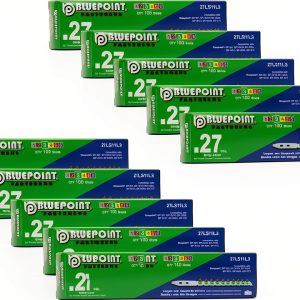 BLUEPOINT .27 Caliber Green Strip Powder Loads for Power Actuated Fastening System (1000 Count). Item# 27LS11L3. Ideal for Reliable Fastening Applications. 10-Pack Save $30-0