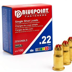 BLUEPOINT 22 Cal RED Neck Down Shot Powder Load 100 Count Yellow Brass-0