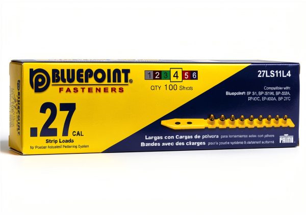 BLUEPOINT .27 Caliber Yellow Powder Loads for Actuated Fastening 500-2