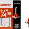 Ramset Powder Fastening Systems 1510SD 1-1/4-Inch Washered Pins, 100 Pack-1