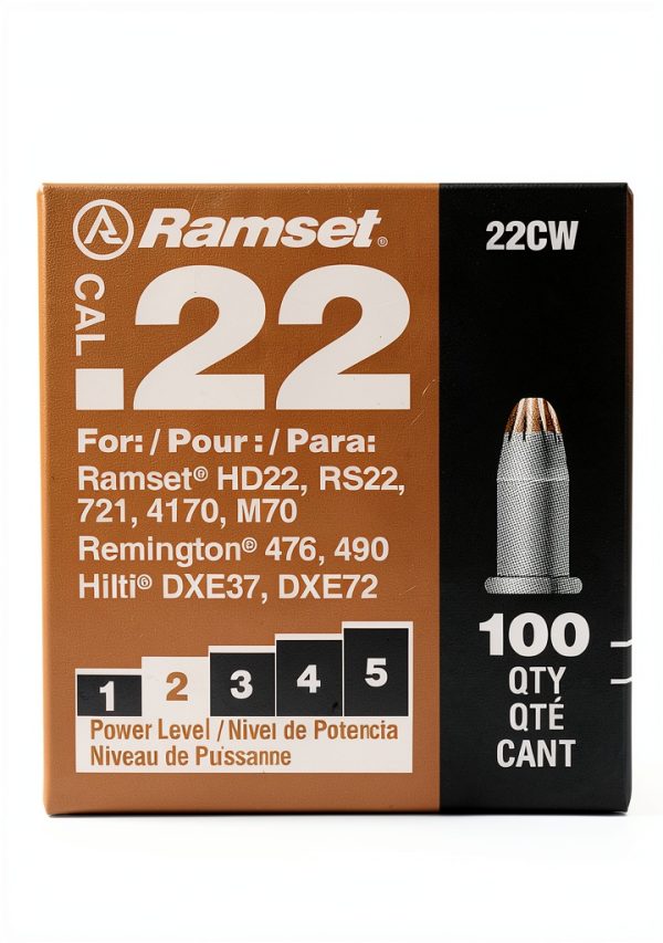 ITW BRANDS .22 Caliber Powder Fastener Load Brown 100-Pack-0