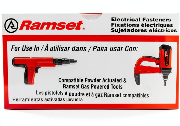 Ramset 3/8" Threaded Rod Hanger with PowerPoint Pin Box 100 Pack-1