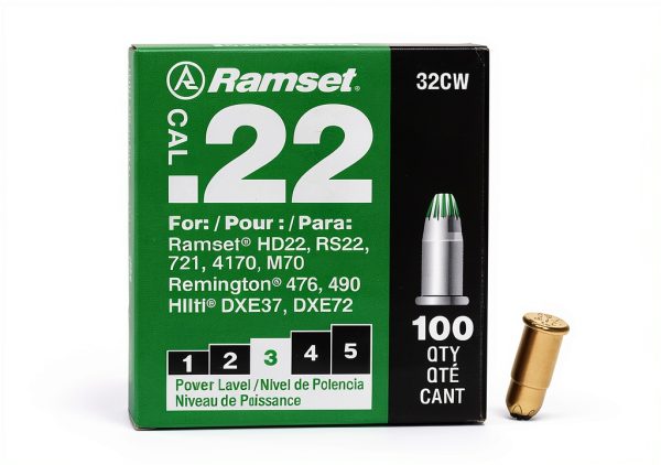 Itw 00601 .22 Caliber Green Ramset Powder Single Load 32CW 100 Count-0