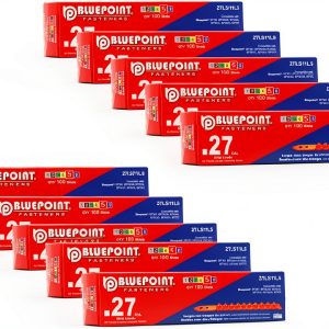 BLUEPOINT .27 Caliber RED Strip Powder Loads for Power Actuated Fastening System (1000 Count). Item#27LS11L5. Ideal for Reliable Fastening Applications. 10-Pack Save $30-0