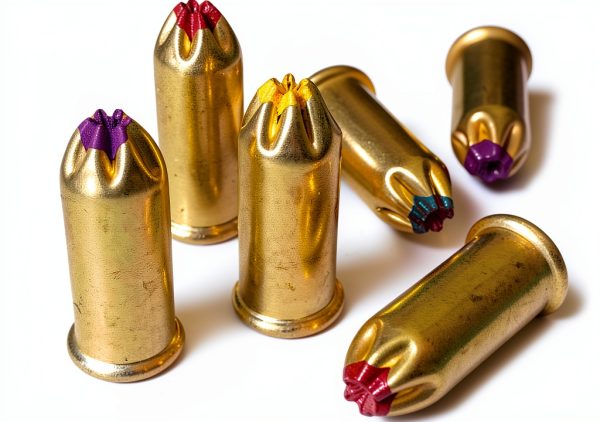 .22 Caliber Purple Straight Wall Powder Loads – Blue Point 100‑Count-2