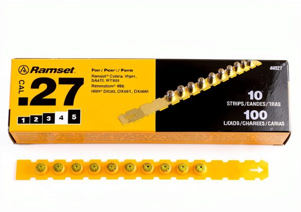 4RS27 27 Cal Yellow Strip Loads RAMSET Fasteners – 100 Pack-0