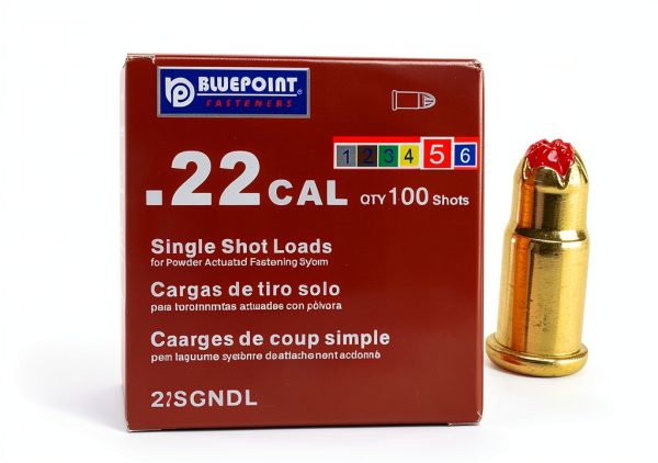0.22 Caliber Red Powder Loads Blue Point Fastening 100-Count-2