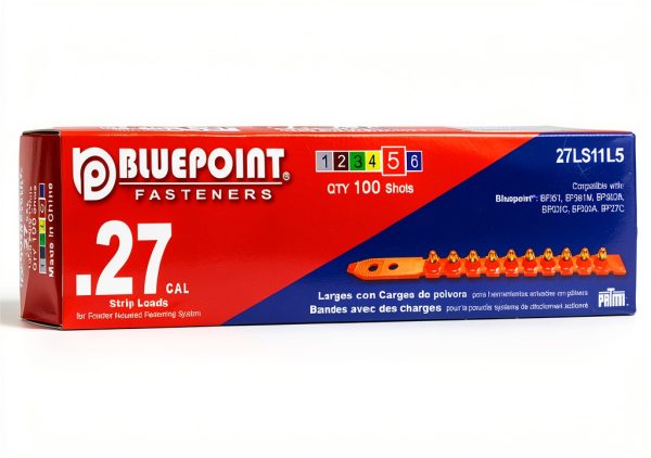BLUEPOINT .27 Caliber RED Strip Powder Loads 500 Count Model 27LS11L5-2