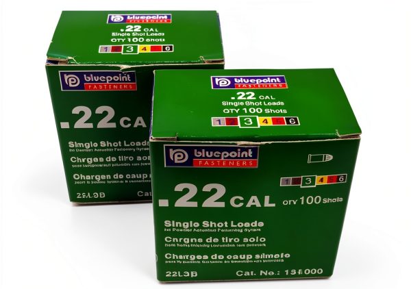 .22 Caliber Purple Straight Wall Powder Loads – Blue Point 100‑Count-3