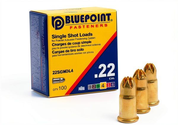 BLUEPOINT .22 Cal Yellow Neck Down Single Shot Powder Load 100 Count-0